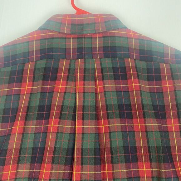 Polo Ralph Lauren Shirt Men SZ L Green Red Plaid Button Down Classic Fit Pony - Picture 8 of 16